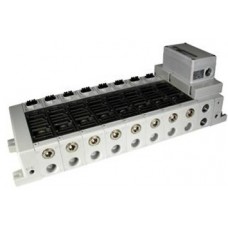 SMC solenoid valve 4 & 5 Port VQ VV5Q51-S, 5000 Series, Base Mounted Manifold, Plug-in, Serial Transmission Unit